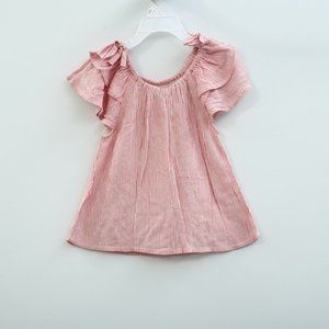 White Chocolate Kids Girls Striped Printed Top Off Shoulder 3-4 Years New